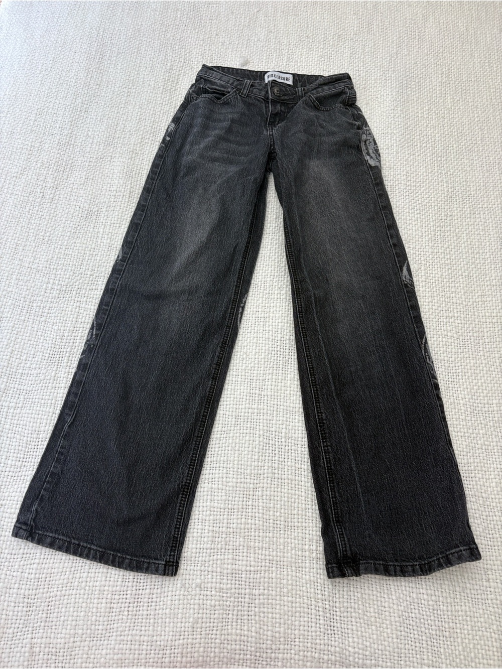 Black wide leg y2k jeans